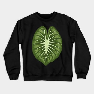 Colocasia white lava big leaf Crewneck Sweatshirt